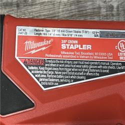 AS-IS Milwaukee M12 3/8  Crown Stapler (Tool Only)