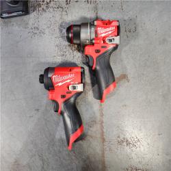 HOUSTON LOCATION - AS-IS (APPEARS LIKE NEW) Milwaukee 3497-22 12V Brushless Hammer Drill and Impact Driver Combo Kit