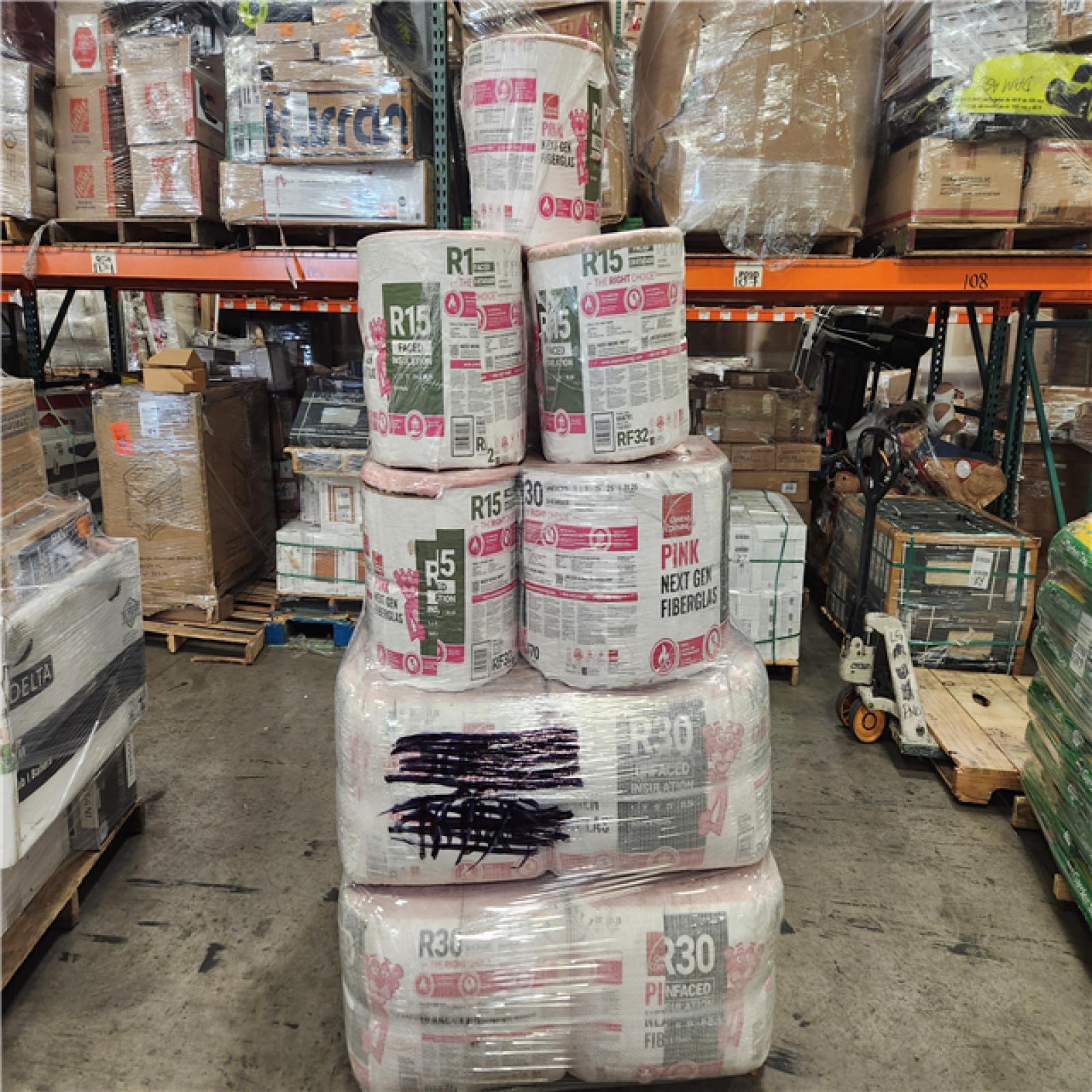 Phoenix AS-IS Mixed Home Improvement Insulation Pallet (650 Sq/Ft 21 Rolls)