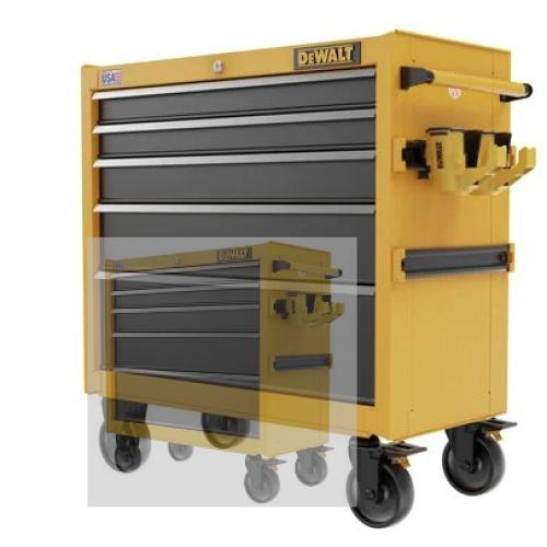 DALLAS LOCATION - DEWALT 37in 5-Drawer Rolling Tool Cabinet