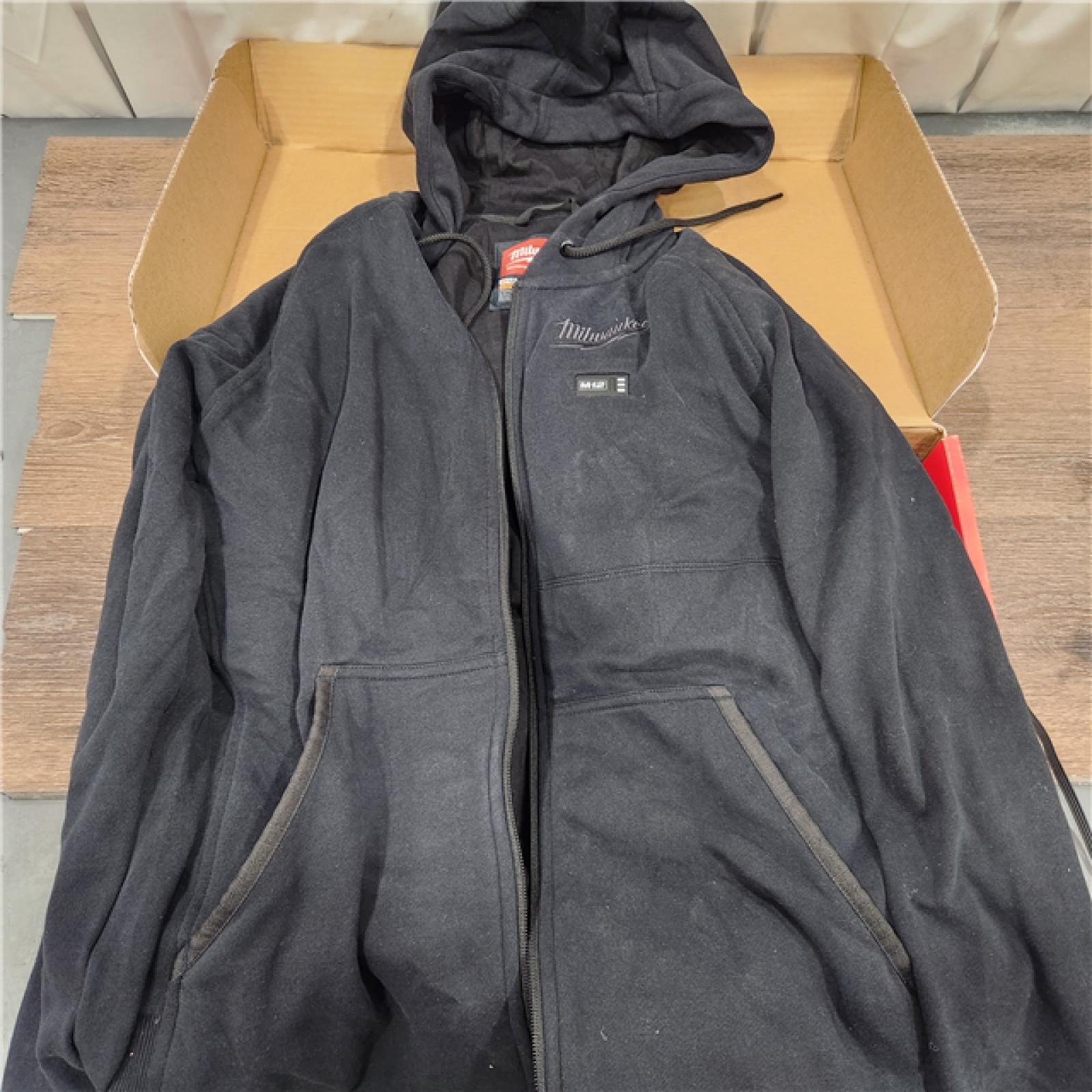 AS-IS Milwaukee 306B-20S 12V Heated Hoodie Black (Small) (Hoodie Only)