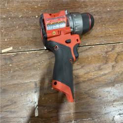 AS-ISMilwaukee M12 FUEL 12-Volt Lithium-Ion Brushless Cordless 1/2 in. Hammer Drill Kit with 1 Compact 2.0Ah Battery Pack and 1 Charger