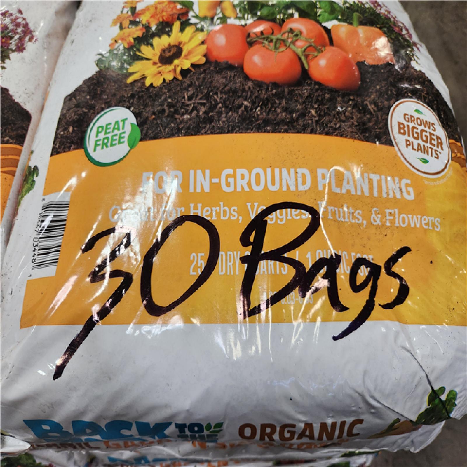 Phoenix Location Back to the Roots Organic Bulk Garden Soil (30 1 cu. ft. Bags)