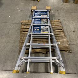 DALLAS LOCATION - Werner 5 in 1 Multi Position Pro 26 ft. Reach Aluminum Adjustable Multi Position Ladder, 375 lb. Load Capacity Type IAA Duty