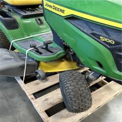 California AS-IS John Deere S100 Lawn Tractor