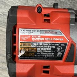 AS-IS MILWAUKEE M18 FUEL 18V Lithium-Ion Brushless Cordless Hammer Drill and Impact Driver Combo Kit (2-Tool) with 2 Batteries