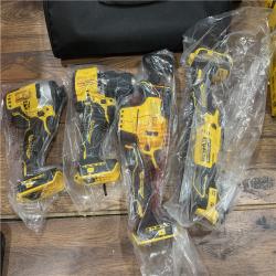 AS-IS DeWalt 20V MAX ATOMIC Cordless Brushless 4 Tool Combo Kit