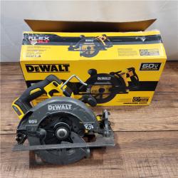 AS-IS FLEXVOLT 60V MAX Cordless Brushless 7-1/4 in. Wormdrive Style Circular Saw (Tool Only)