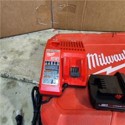 HOUSTON LOCATION - AS-IS Milwaukee M18 18-Volt Lithium-Ion Cordless Short Throw PEX Press Tool Kit with ProPEX/Tubing Cutter and Ratcheting Pipe Cutter