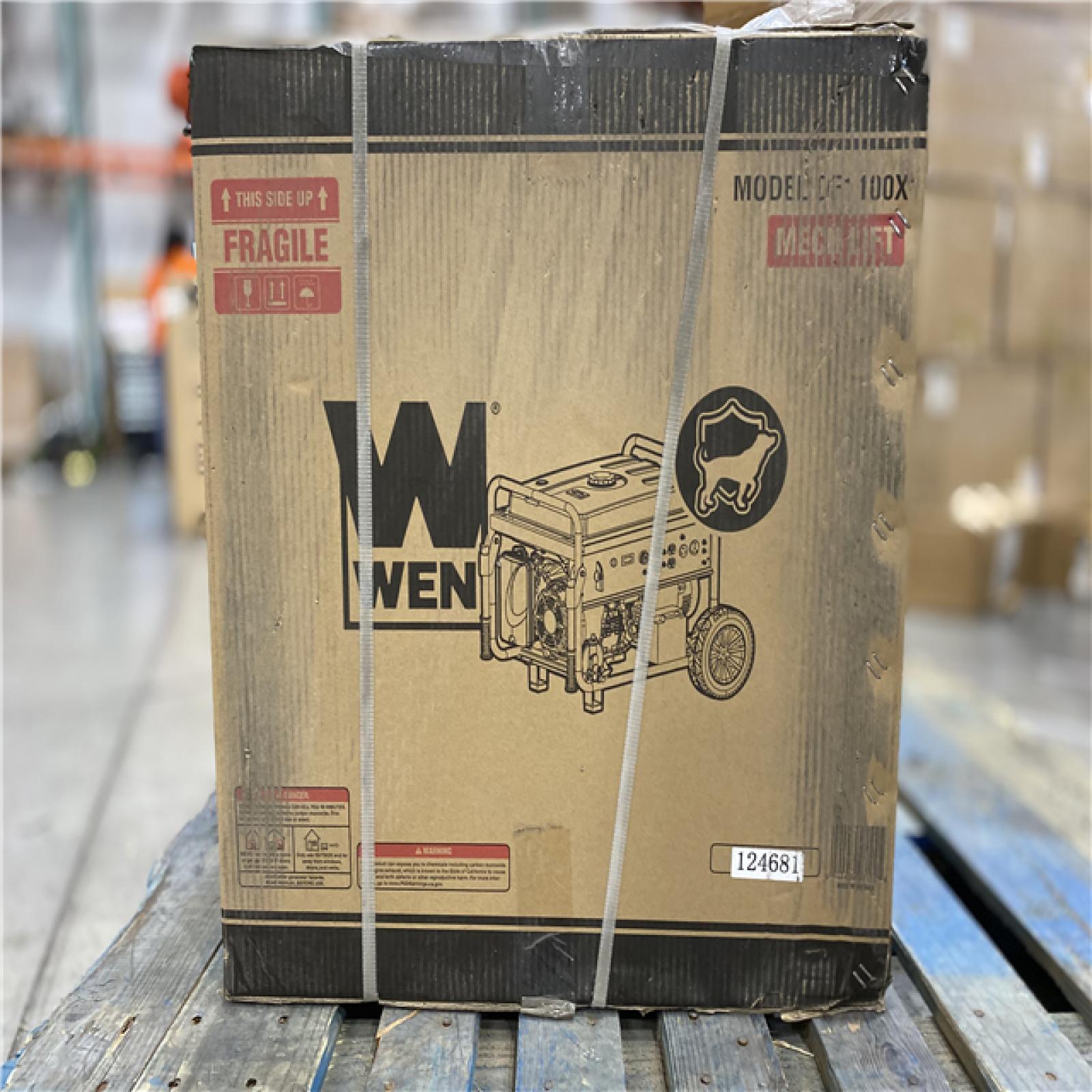 DALLAS LOCATION - WEN 11000/8300-Watt 120V/240V Dual Fuel Transfer-Switch Ready Electric Start Portable Generator w Wheel Kit and CO Watchdog