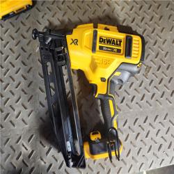 HOUSTON LOCATION - AS-IS (APPEARS LIKE NEW) DeWalt DCN660D1 20V 16 Gauge Cordless Angled Finish Nailer Kit W/ 2Ah Battery