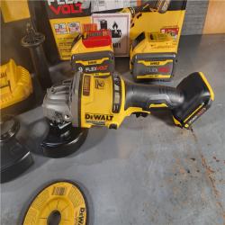 HOUSTON LOCATION - AS-IS (APPEARS LIKE NEW) DeWalt Flexvolt 60V Max Cordless Grinder  4.5 in; 6 in  Kit  1 KT (115-DCG418X2)