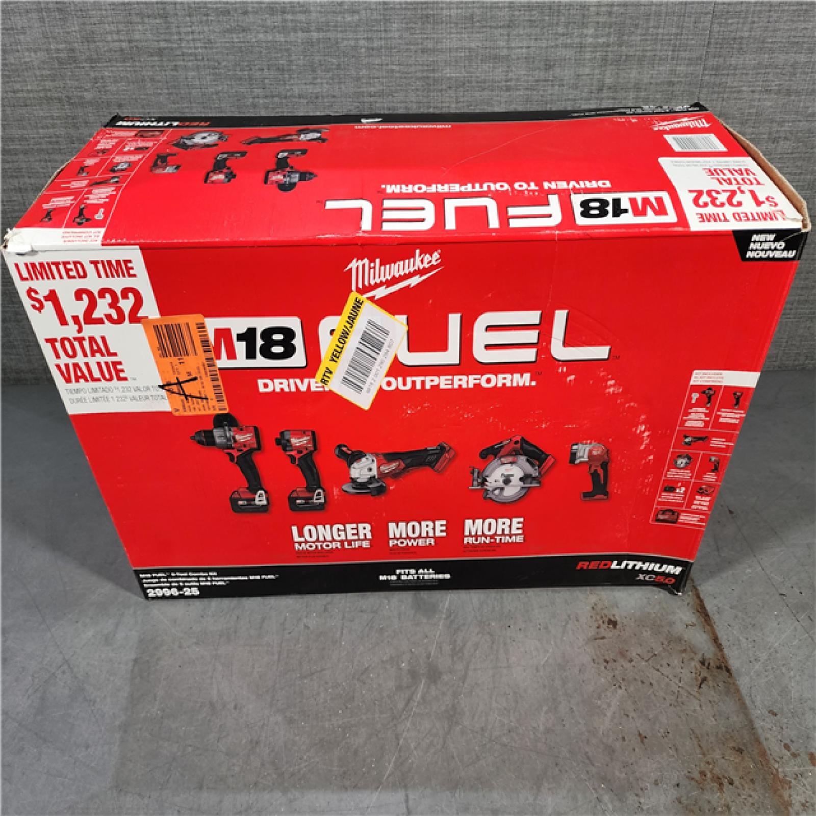 HOUSTON LOCATION - AS-IS (APPEARS LIKE NEW) Milwaukee  M18 FUEL 5-TOOL COMBO KIT