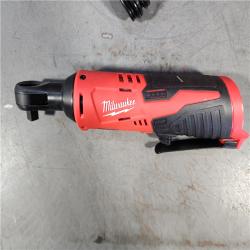 HOUSTON LOCATION - AS-IS M12/M18 12/18V Lithium-Ion Cordless 3/8 in. Ratchet and 1/2 in. High Torque Impact Wrench with Friction Ring Combo Kit