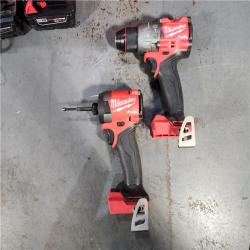 HOUSTON LOCATION - AS-IS Milwaukee M18 FUEL 18V Lithium-Ion Brushless Cordless Hammer Drill and Impact Driver Combo Kit (2-Tool) with 2 Batteries