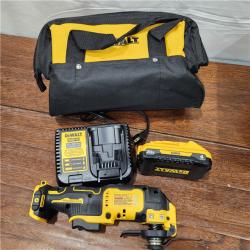 AS-IS DEWALT ATOMIC 20V MAX Lithium-Ion Cordless Oscillating Tool Kit with 4.0Ah Battery, Charger and Kit Bag