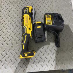 Houston location AS-IS DEWALT 20V MAX XR Cordless Brushless 3-Speed Oscillating Multi Tool with (1) 20V 1.5Ah Battery and Charger