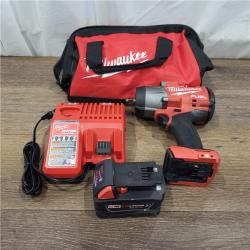 AS-IS Milwaukee 2967-21B M18 FUEL 1/2 High Torque Impact Wrench W/ Friction Ring 5.0Ah Kit