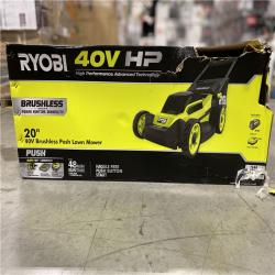 RYOBI 40V HP Brushless 20 in. Cordless Electric Battery Walk Behind Self-Propelled Mower with 6.0 Ah Battery and Charger