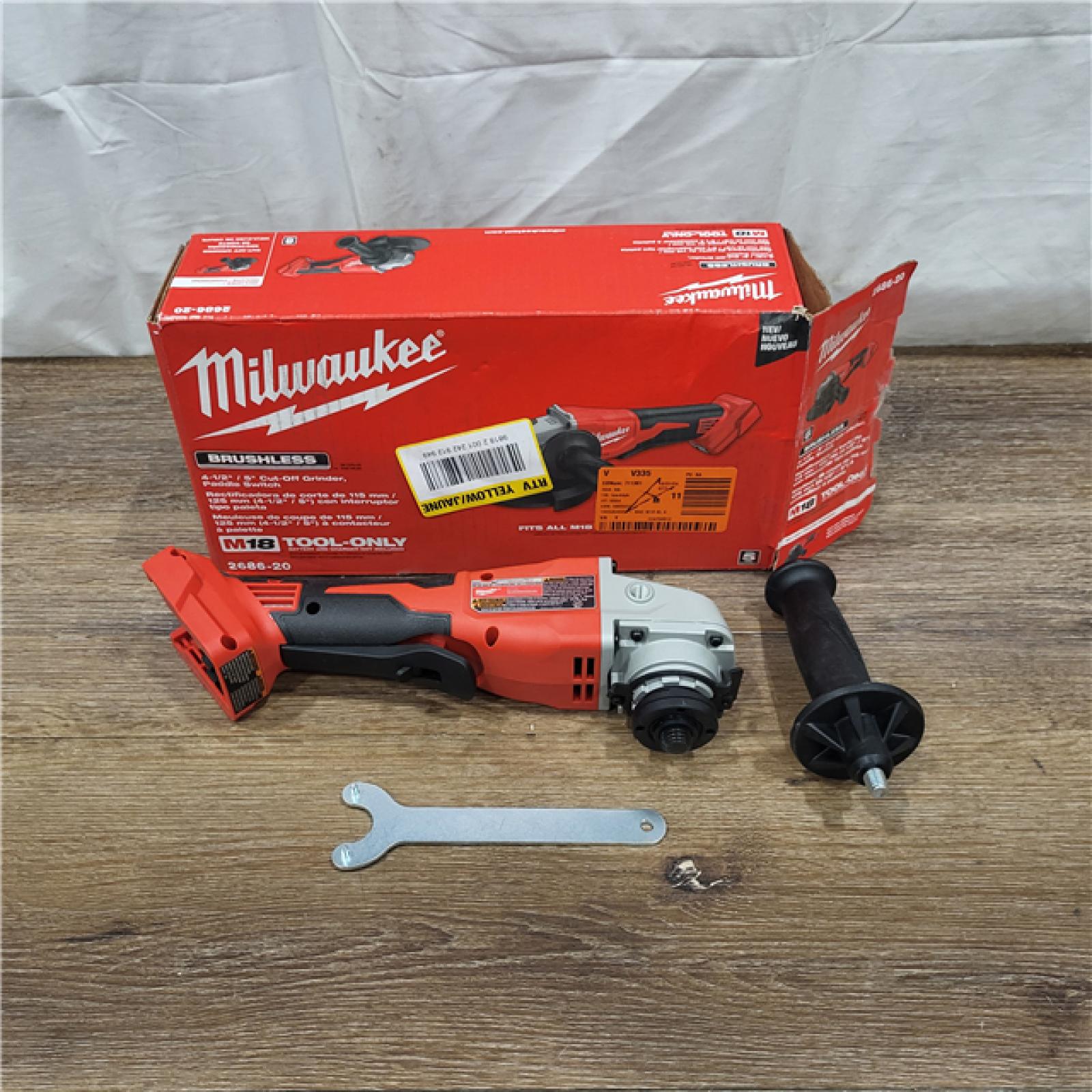 AS-IS Milwaukee 2686-20 18V Cordless 4.5 /5  Grinder W/ Paddle Switch (Tool Only)