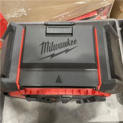 AS-IS Milwaukee M18 Lithium-Ion Cordless PACKOUT Radio/Speaker with Built-in Charger (Tool Only)