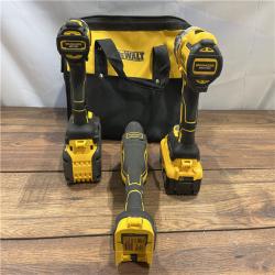 AS IS DEWALT Brushless Hammer Drill/Impact  Oscillating Tool Combo Kit,