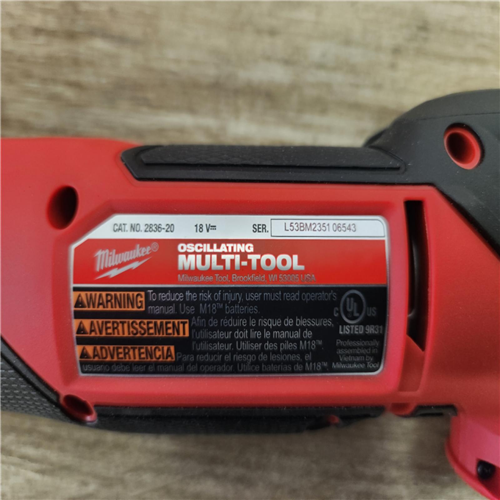 Phoenix Location Appears NEW Milwaukee M18 FUEL 18V Lithium-Ion Cordless Brushless Oscillating Multi-Tool (Tool-Only) 2836-20