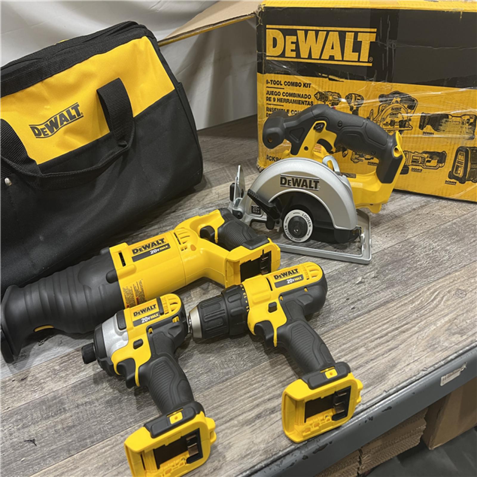 AS-IS DeWalt 20V MAX Brushed Cordless (9-Tool) Combo Kit