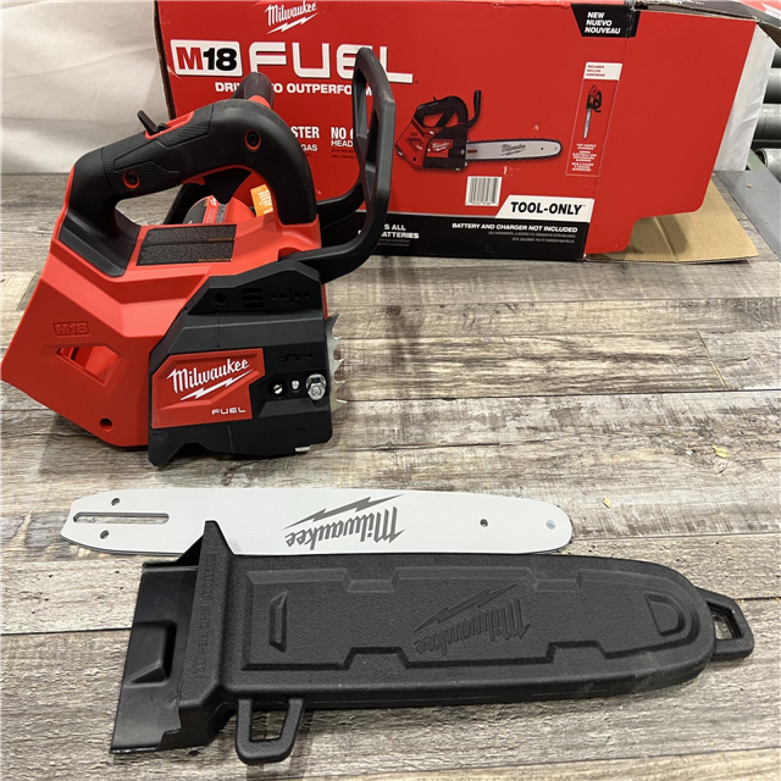 AS-IS Milwaukee Tool 2826-20T M18 FUEL 14  Top Handle 18-Volt Lithium-Ion Brushless Electric Cordless Chainsaw (Tool-Only)