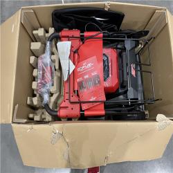 AS-IS MILWAUKEE M18 FUEL Brushless Cordless 21 in. Walk Behind Dual Battery Self-Propelled Mower W/(2) 12.0Ah Battery and Rapid Charger