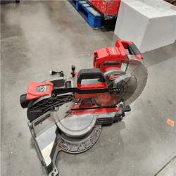 AS-IS   Milwaukee M18 FUEL Cordless Brushless Dual-Bevel Sliding Compound 10 in. Miter Saw Kit