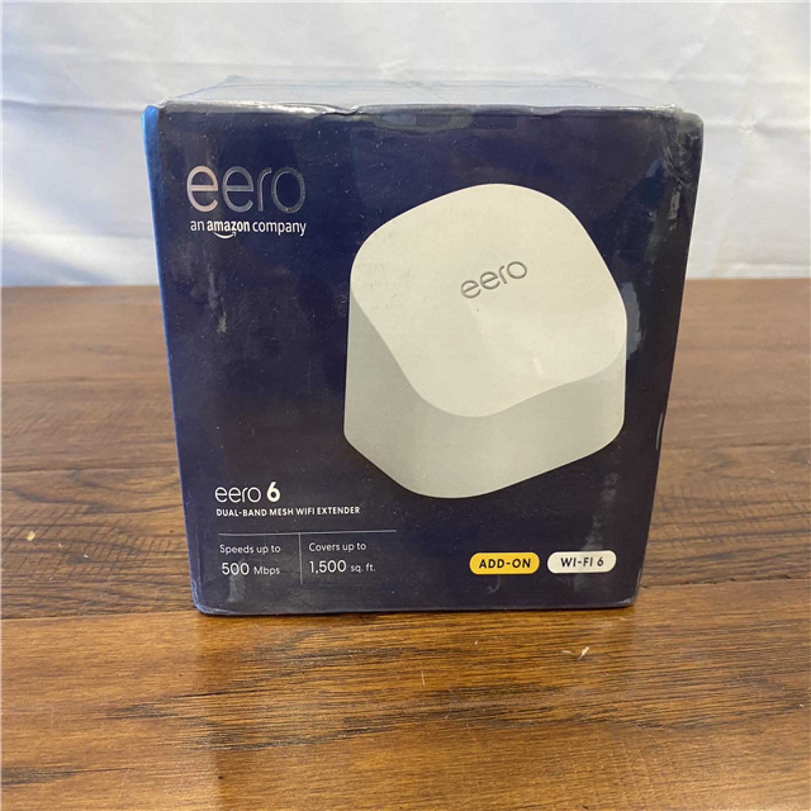 NEW! Eero Mesh Wi-fi 6 AX500 Tri Band WiFi 6 Extenders, White (6004360)