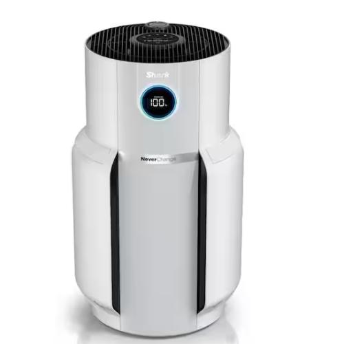 NEW! - Shark NeverChange HEPA Filter Whole Home Tower Air Purifier 1400 sq.ft w/ Odor Neutralization & Clean Sense Technology, White