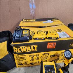 HOUSTON LOCATION - AS-IS (APPEARS LIKE NEW) DEWALT 20V MAX Cordless 10 Tool Combo Kit with (2) 20V 2.0Ah Batteries, Charger, and Bag