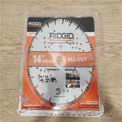 Phoenix Location NEW RIDGID 14 in. All-Cut Segmented Rim Diamond Saw Blade