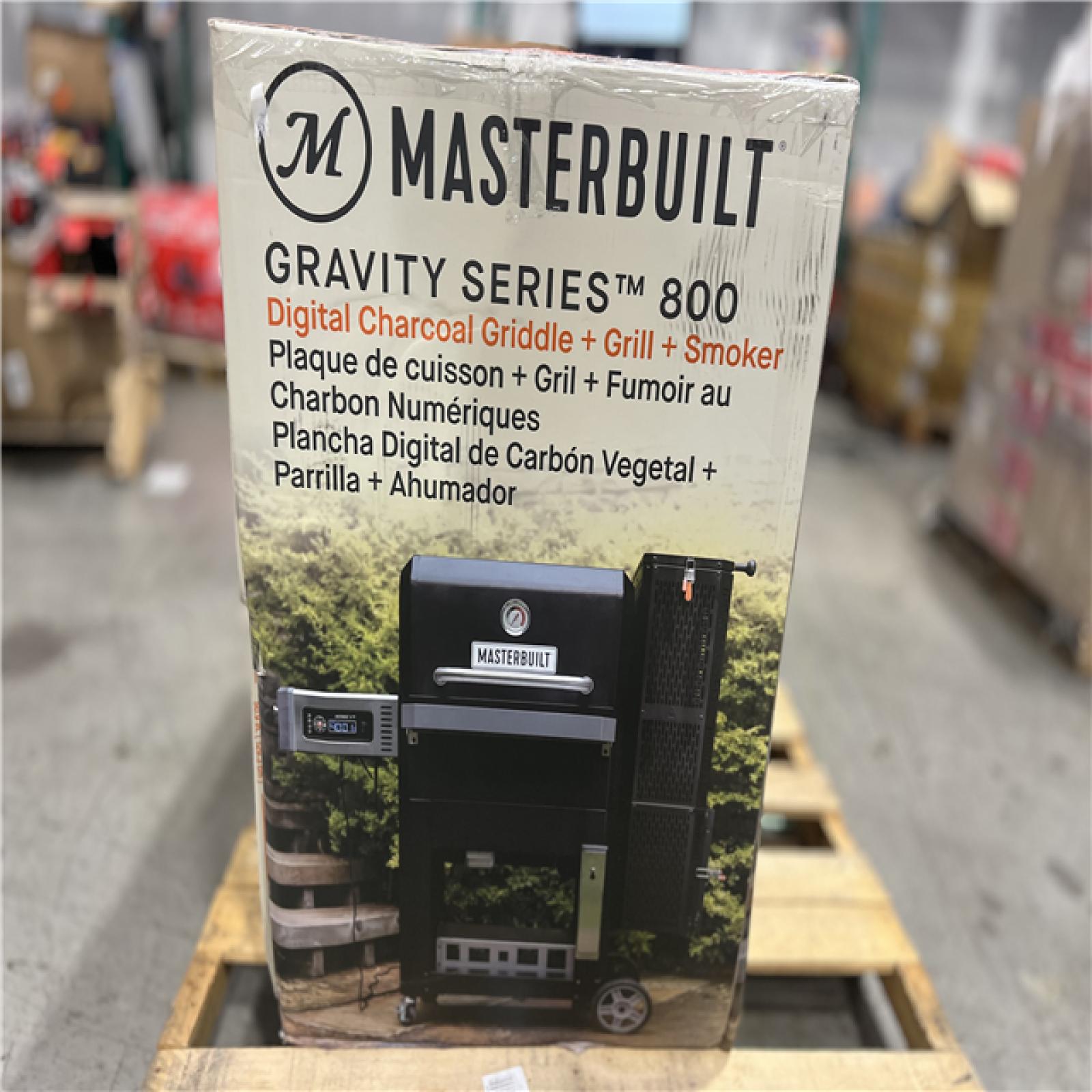 DALLAS LOCATION - Masterbuilt Gravity Series 800 Digital WiFi Charcoal Grill, Griddle and Smoker in Black