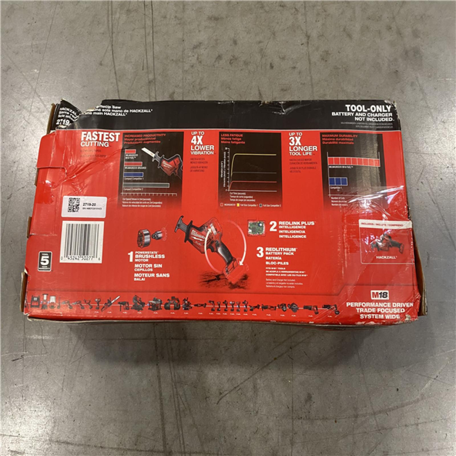 NEW! - Milwaukee M18 FUEL 18V Lithium-Ion Brushless Cordless HACKZALL Reciprocating Saw (Tool-Only)