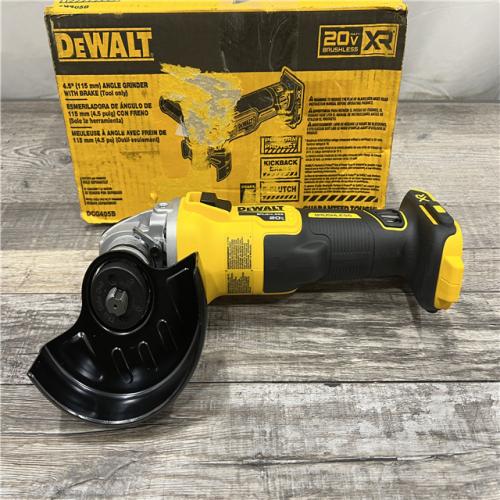 AS-IS DeWalt DCG405B 20V Max XR 4.5-Inch Slide Switch Small Angle Grinder (Tool Only)