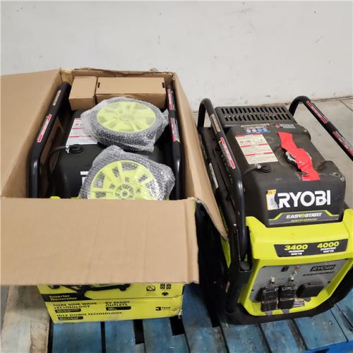 Dallas Location - As-Is RYOBI 4000-Watt Inverter Generator (Lot Of 2)