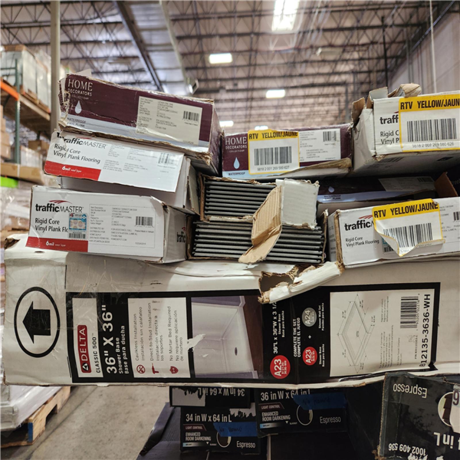 Phoenix AS-IS Mixed Flooring and Window Shades Pallet
