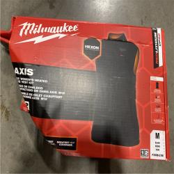 AS-IS - Milwaukee Women's Medium M12 12-Volt Lithium-Ion Cordless Axis Black Heated Vest Kit with (1) 2.0 Ah Battery and Charger