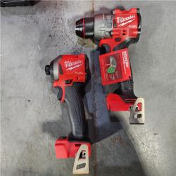 HOUSTON LOCATION - AS-IS (APPEARS LIKE NEW) Milwaukee M18 FUEL 18V Lithium-Ion Brushless Cordless Hammer Drill and Impact Driver Combo Kit (2-Tool) with 2 Batteries