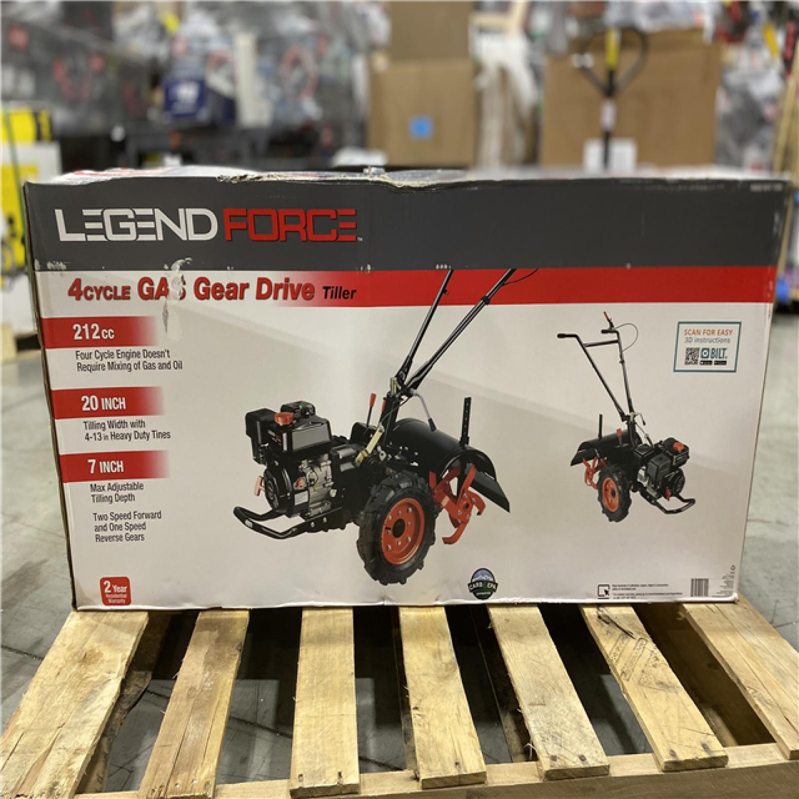 DALLAS LOCATION - Legend Force 20 in. 212 cc Gas Rear Tine Tiller, Forward/Reverse