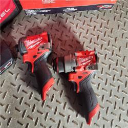 HOUSTON LOCATION - AS-IS Milwaukee 3497-22 12V Brushless Hammer Drill and Impact Driver Combo Kit