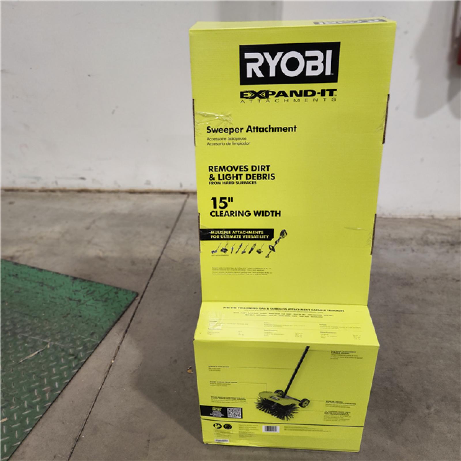 NEW-  RYOBI Expand-It Sweeper Attachment