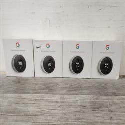 Phoenix Location NEW Google Nest Learning Thermostat - Smart Wi-Fi Thermostat - White (4 Lot)