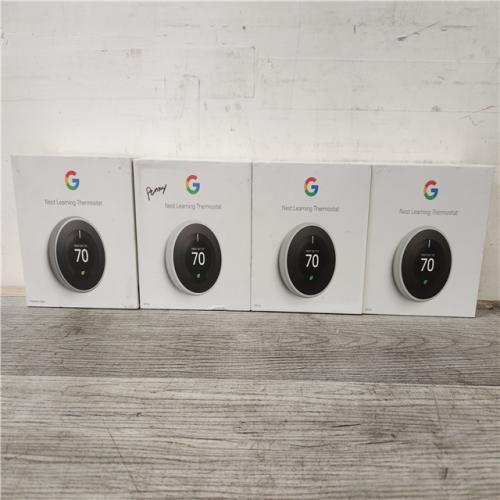 Phoenix Location NEW Google Nest Learning Thermostat - Smart Wi-Fi Thermostat - White (4 Lot)