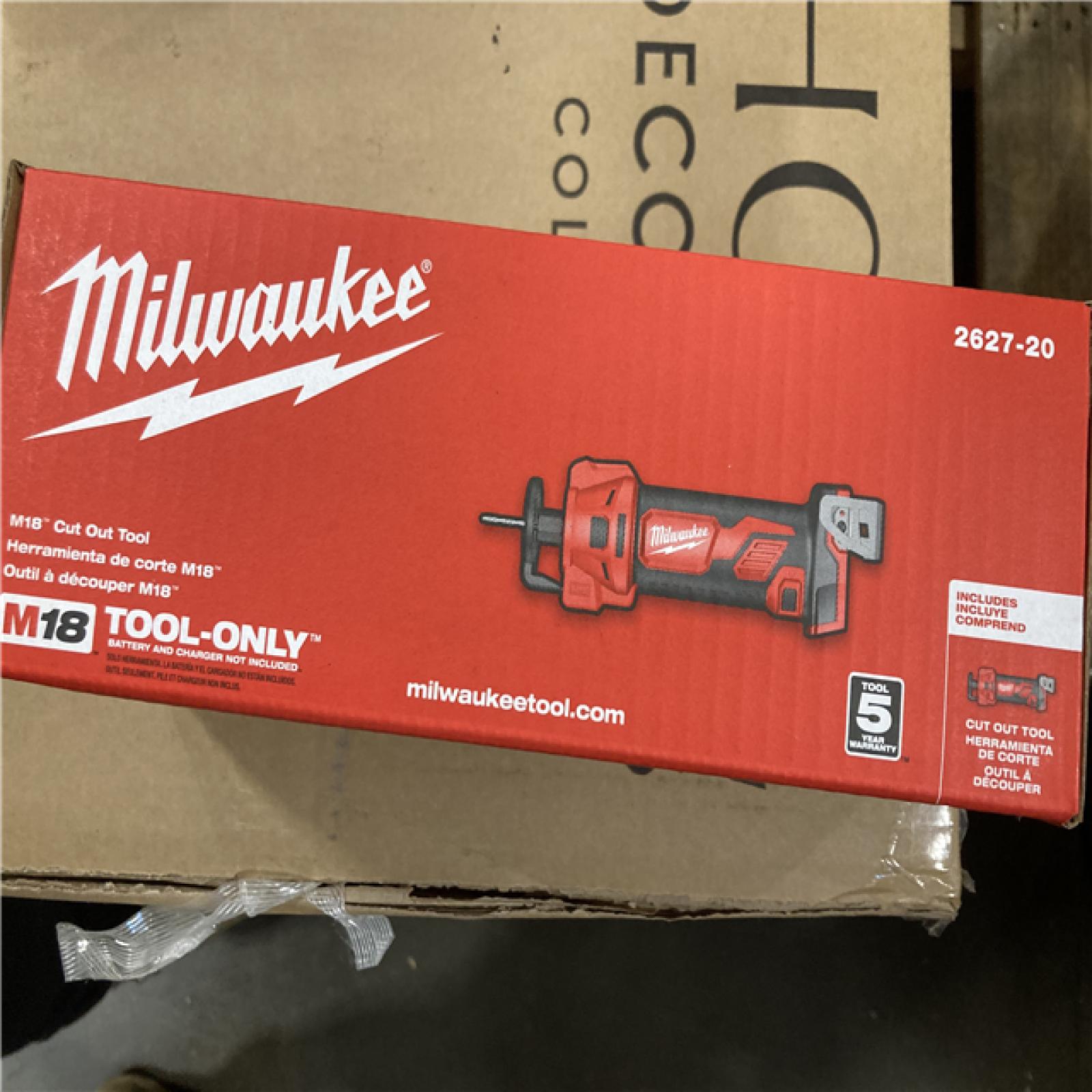 NEW! - Milwaukee M18 18V Lithium-Ion Cordless Drywall Cut Out Rotary Tool (Tool-Only)