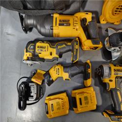 HOUSTON LOCATION - AS-IS (APPEARS LIKE NEW) DEWALT 20-Volt Max Lithium-Ion 10-Tool Cordless Combo Kit with Two 2.0 Ah Batteries, Charger and 2 Bags