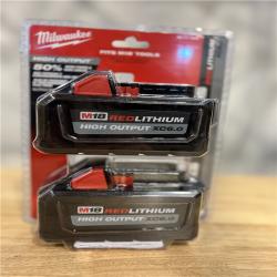 NEW! - MILWAUKEE M18 18-Volt Lithium-Ion High Output 6.0Ah Battery Pack (2-Pack)